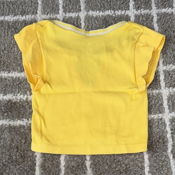 Urban Outfitters Yellow Out from Under Go for Gold Seamless Top - Picture 2 of 3